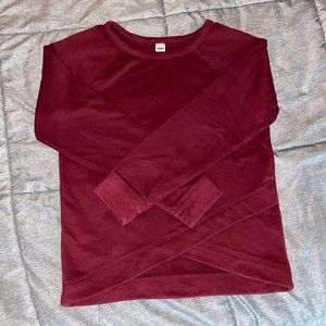 Old Navy burgundy sweatshirt